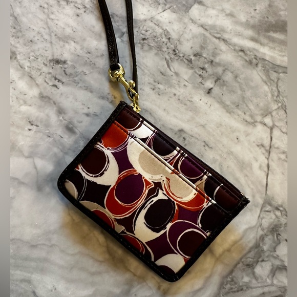 NWT Coach ID Holder / Keychain with zipper compartment - Picture 6 of 6